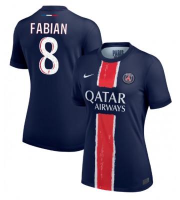 Paris Saint-Germain Fabian Ruiz #8 Hjemmebanetrøje Dame 2024-25 Kort ærmer